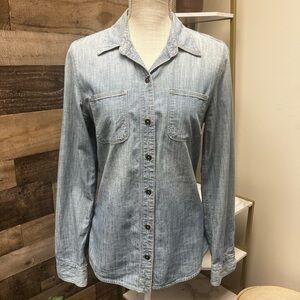Lucky Brand Light Wash Denim Button Down